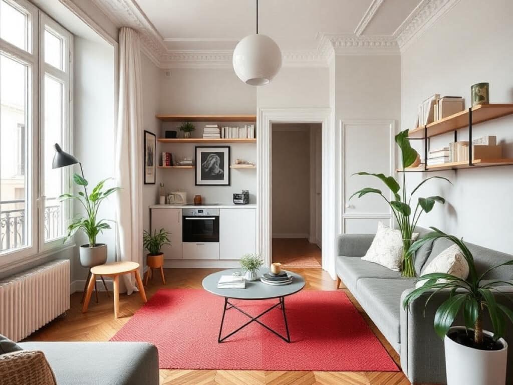 A Parisian Studio Apartment Reinvented as a Minimalist Cocoon