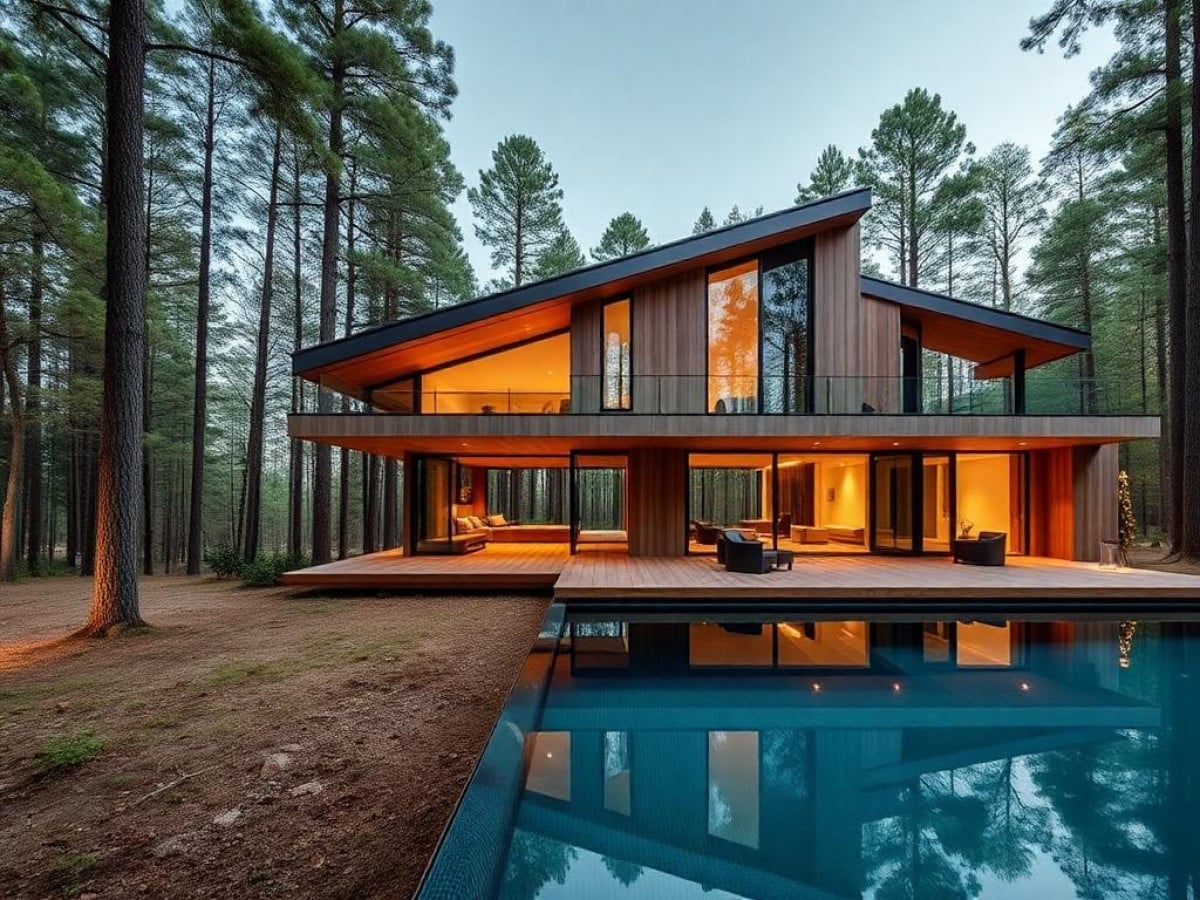 Luxury Forest Retreat Near Warsaw: Discover Serenity with an Indoor ...