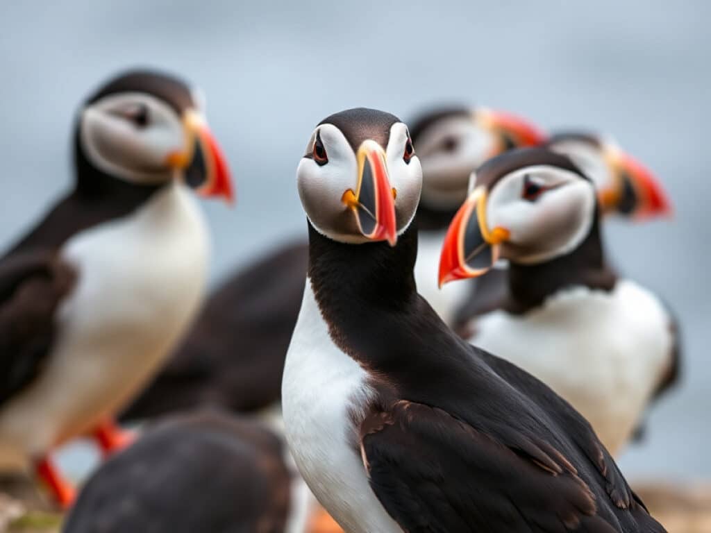 Après les tempêtes, des macareux échoués retrouvent la liberté