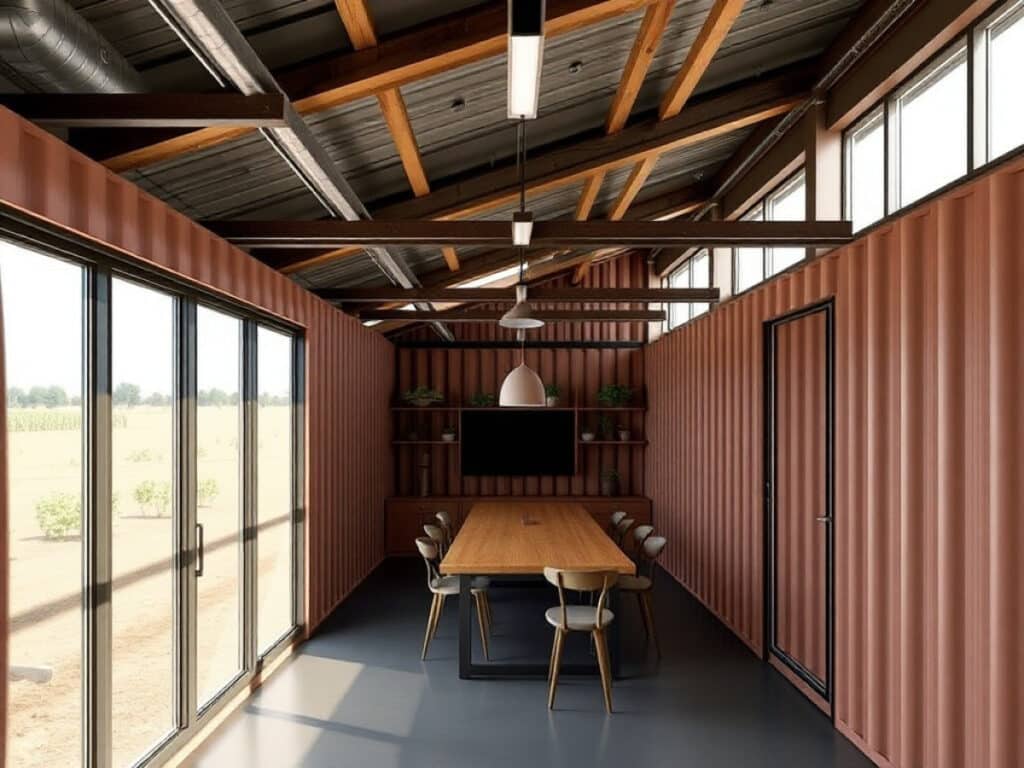 Reused Shipping Containers Form A Flexible Workplace in Spain