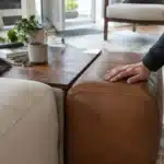 Eureka Ergonomic's Arundel collection pairs walnut and leather
