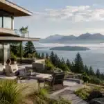 Modernist residence in British Columbia positioned to capture coastal views